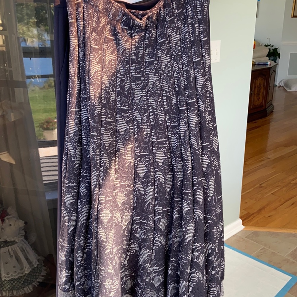 Coldwater creek max skirt size small. Blue and silver